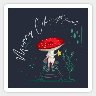 Christmas Amanita Sticker